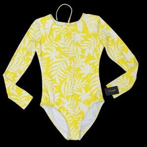 Kate Spade New York Yellow & White Leaf Print Top, Size Small, New With Tag